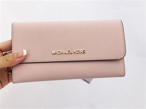 michael kors large trifold wallet.